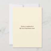 Najaar Sunflower Wreath Bridal Shower Invitation Kaart (Achterkant)