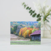 Najaar Tabacco Barn Natuur Fotografie Briefkaart (Staand voorkant)