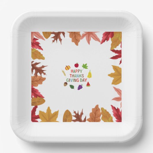 Najaar Thanksgiving Bord papier (Voorkant)