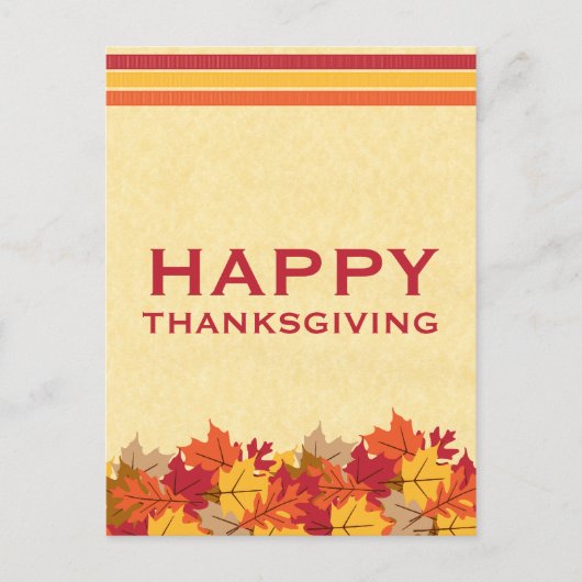 Najaar Thanksgiving Briefkaart (Voorkant)