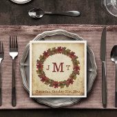 Najaar, Thanksgiving monogram Servet