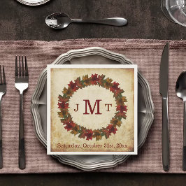 Najaar, Thanksgiving monogram Servet
