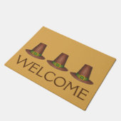 najaar Thanksgiving Pet Pilgrim Puritan Deurmat (Schuin)