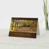 Najaar Thanksgiving treinpad kaart (Voorkant)