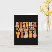 Najaar Thanksgiving van Vibes Groovy Design Herfst Kaart (Gele Bloem)