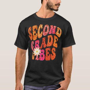 Najaar tweede GRADE VIBES Teacher Peace Love 2e G T-shirt
