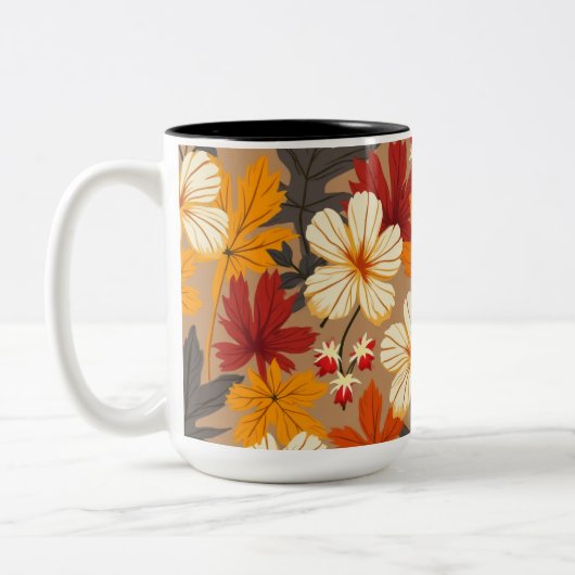 najaar tweekleurige koffiemok (Links)