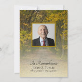 Najaar Uitnodiging tot het Jubileum van de Dood va (Voorkant)