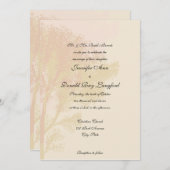 Najaar uitnodiging voor bruiloft Trees (Voorkant / Achterkant)