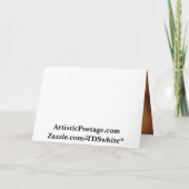 Najaar uitnodigingskaart voor liefdesbruiloft bedankkaart (Achterkant)