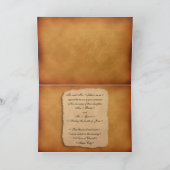 Najaar uitnodigingskaart voor liefdesbruiloft bedankkaart (Binnen)