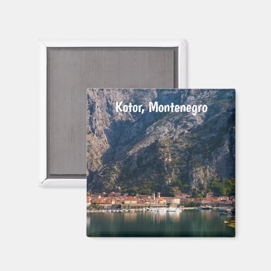 Najaar Uitzicht Kotor, Montenegro Magneet (Voorkant / Achterkant)