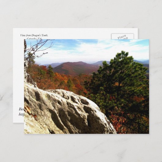 Najaar Uitzicht van Dragon's Tooth Briefkaart (Voorkant / Achterkant)