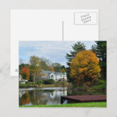 Najaar Upstate NY Briefkaart (Voorkant / Achterkant)