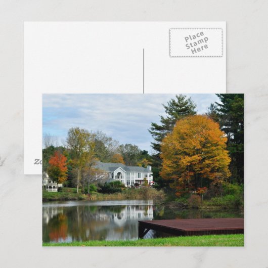 Najaar Upstate NY Briefkaart (Voorkant / Achterkant)