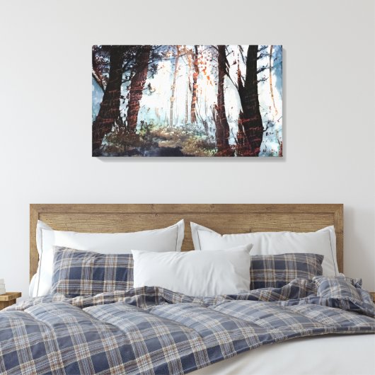 Najaar van de Bossen Canvas Afdruk (Insitu (Slaapkamer))