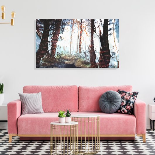 Najaar van de Bossen Canvas Afdruk (Insitu (Woonkamer))