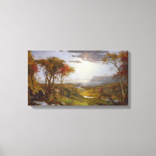 Najaar van de Hudson-rivier (staat New York) Canvas Afdruk (Voorkant)