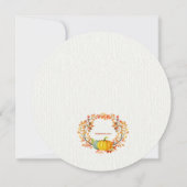 Najaar van de Uitnodiging van de Elementen Luncheo (Achterkant)