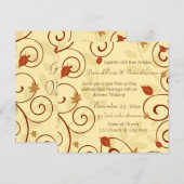 Najaar van de Uitnodigingskaarten Kaart (Voorkant / Achterkant)