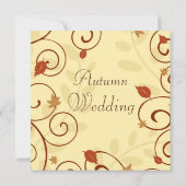 Najaar van de Uitnodigingskaarten Kaart (Achterkant)