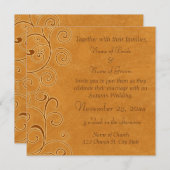 Najaar van de Uitnodigingskaarten Kaart (Voorkant / Achterkant)