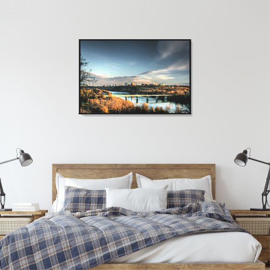 Najaar van Edmonton Canvas Afdruk (Insitu (Slaapkamer))