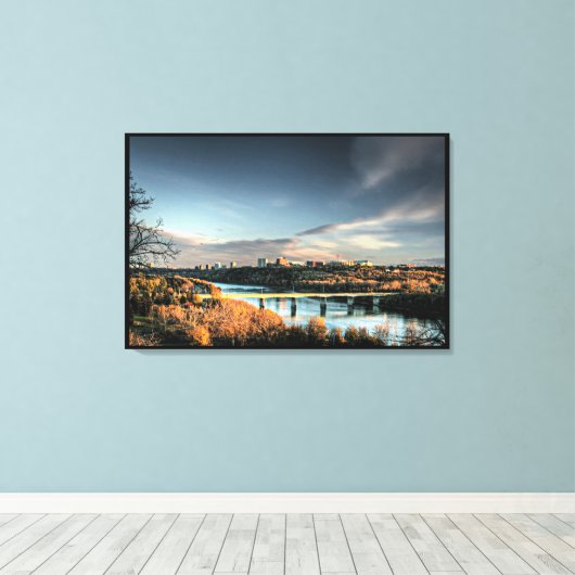 Najaar van Edmonton Canvas Afdruk (Insitu (Houten vloer))