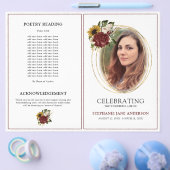  najaar van Floral Funeral Service Programme Flye Flyer (Enkel)