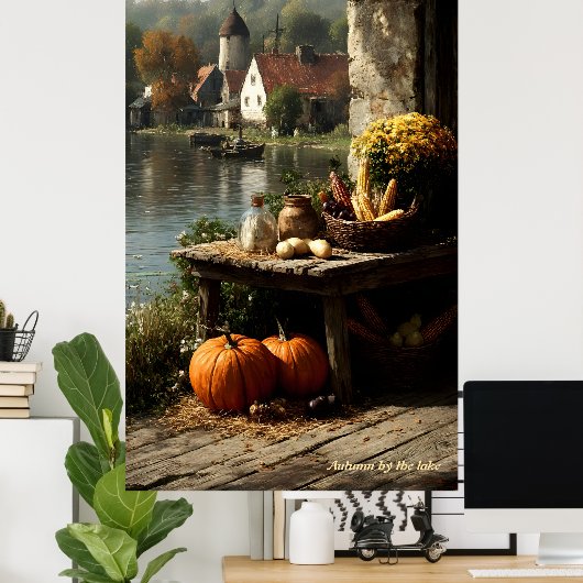 Najaar van het meer poster (Thuiskantoor)