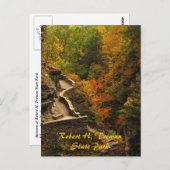 Najaar van het staatspark Treman Briefkaart (Voorkant / Achterkant)