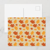 Najaar verlaat naadloos behang briefkaart (Voorkant / Achterkant)