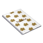 Najaar verlaat waterverf Spiral Foto Notitieboek (Rechterzijde)