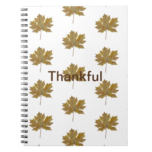 Najaar verlaat waterverf Spiral Foto Notitieboek (Voorkant)