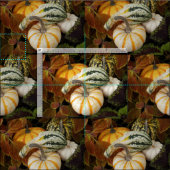 Najaar vierkant stilstaand fotopatroon stof (Delen)