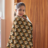 Najaar vierkant stilstaand levenspatroon fleece deken