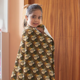 Najaar vierkant stilstaand levenspatroon fleece deken