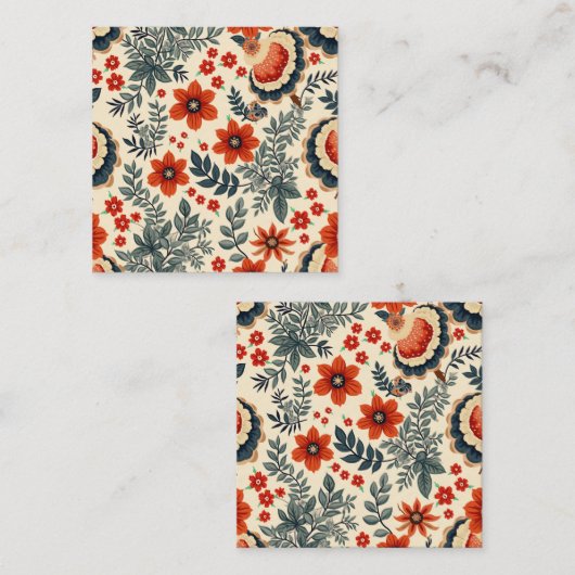 najaar vierkante visitekaartje (Voorkant / Achterkant)