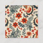 najaar vierkante visitekaartje (Achterkant)