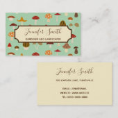 Najaar Visitekaartje paddenstoelen (Voorkant / Achterkant)