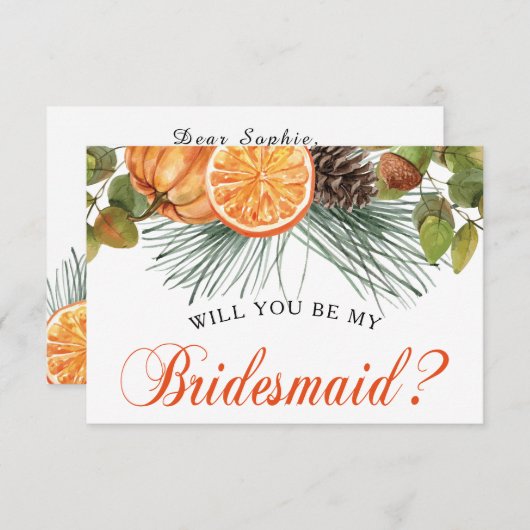 Najaar voorstel Bridesmaid (Voorkant / Achterkant)
