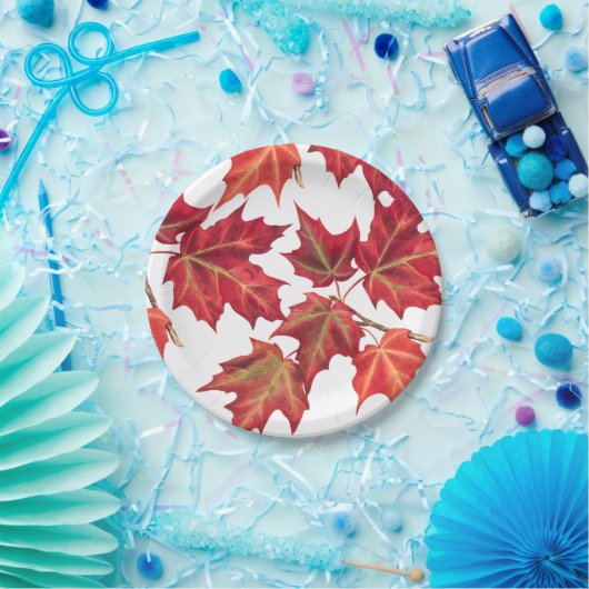 Najaar Vrijgezellenfeest of bruiloft van fall Leav Papieren Bordje (Feest)