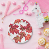 Najaar Vrijgezellenfeest of bruiloft van fall Leav Papieren Bordje (Feest)