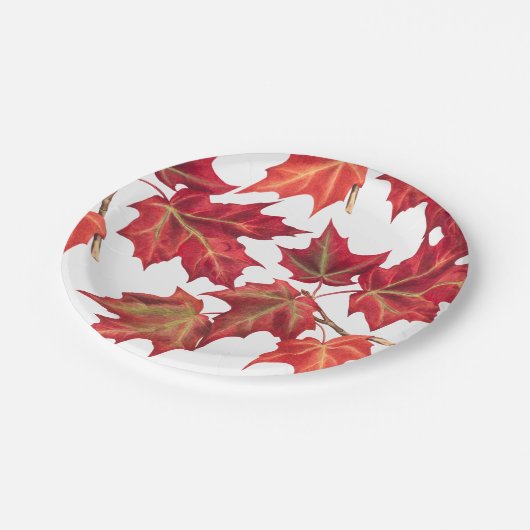 Najaar Vrijgezellenfeest of bruiloft van fall Leav Papieren Bordje (Gekanteld)