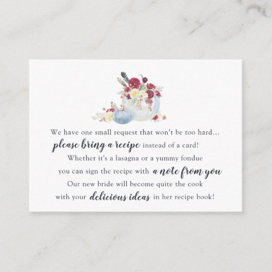 Najaar Vrijgezellenfeest Pumpkin Kaart verzoek om  (Voorkant)