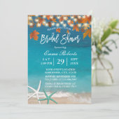 Najaar Vrijgezellenfeest van de Beach Wedding Star Kaart (Staand voorkant)