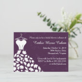 Najaar Vrijgezellenfeest van de Wedding Dress Kaart (Staand voorkant)