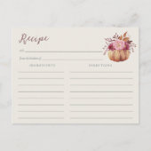 Najaar Vrijgezellenfeest wilde bloemen Kaart ontva (Voorkant)