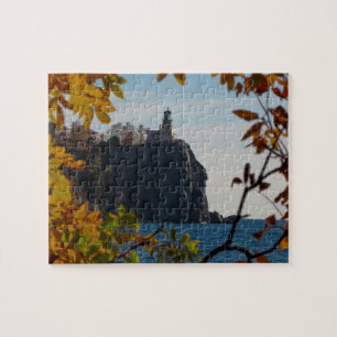 Najaar vuurtoren van Split Rock Legpuzzel