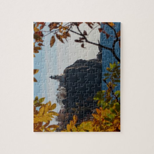 Najaar vuurtoren van Split Rock Legpuzzel (Verticaal)